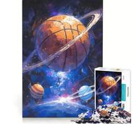 1000 Piece Puzzle For Adults Basketball Planet, Brain Teaser Game, Difficult Hard, Improving Love between Couples 38x52cm