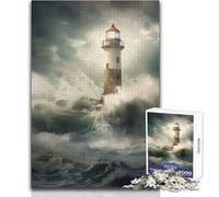 1000 Piece Puzzle For Adults Beacon in The Tempest Enjoy Gentle Leisure Relaxation Stable Fit Accurate Cutting Toy Size 50x75cm