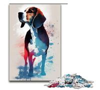 1000 Piece Puzzle For Adults Beagle Watercolors Family Activity Jigsaw Family Game Stress Reliever Difficult Challenge Puzzle 75x50cm