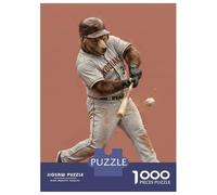 1000-piece Puzzle for Adults Bear Baseball Player Hitting Ball Puzzles for Adults Toy Wall Decor Home Decoration Unique Birthday And Xmas Gifts 52x38cm/1000pcs