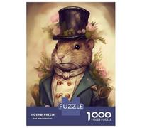 1000 Piece Puzzle for Adults, Beaver Popular Artwork, Mindfulness Activity, for Puzzle Lovers, Durable Puzzle Pieces, 38x26cm/1000pcs