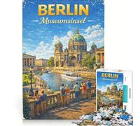 1000-piece Puzzle for Adults Berlin Museumsinsel, Educational Games, Train Your Brain And Hands, Artists' Collection, Fine Arts 38x26cm