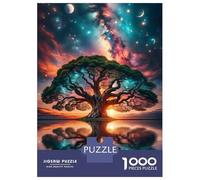 1000 Piece Puzzle for Adults, Big Tree in Space Artwork, Creative Leisure Activity, Winter Indoor Entertainment, Pieces, 70x50cm/1000pcs