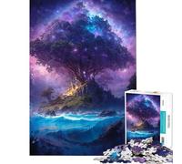 1000 Piece Puzzle For Adults Big Tree on The Island Jigsaws for Adults Hands-on Game Perfect Decoration Deal As Gifts for The Whole Family (Size 75x50cm)