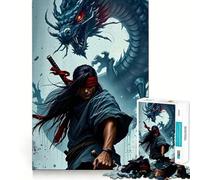 1000 Piece Puzzle For Adults Blind Swordsman And Dragon Clean Fit Decor, Brain Activity Fun, Cozy Time Play, Festive Leisure Gift (38x52cm)