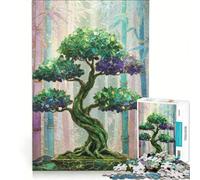 1000 Piece Puzzle For Adults Bonsai Tree Bamboo Forest, Educational Toy, Parent-child Interaction, Unique Birthday And Xmas Gifts 38x26cm