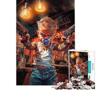 1000 Piece Puzzle For Adults Born to Be Wild Jigsaw Puzzle Hands-on Game Hand Speed Race Deal As Gifts for The Whole Family (size 38x52cm)