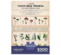 1000 Piece Puzzle for Adults, Botanical School Artwork, Challenging Brain Teaser, for Puzzle Lovers, Premium Puzzle Pieces, 38x26cm/1000pcs