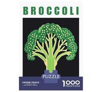 1000 Piece Puzzle for Adults, Broccoli Food Art Minimalist Kitchen Poster Artwork, Mindfulness Activity, for Puzzle Lovers, Pieces, 70x50cm/1000pcs