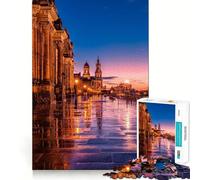 1000 Piece Puzzle For Adults Bruhls Terrace of Dresden, Germany Accurate Joint Fun Mental Skill Game Peace Time Play Xmas Art Gift (38x52cm)