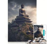 1000 Piece Puzzle For Adults Buddha Mountain Clouds, Educational Game, Difficult Challenge, Enhance Love between Couples 50x75cm