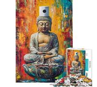 1000 Piece Puzzle For Adults Buddha's Toilet Paper Crown Jigsaw 1000 Pieces Home Decoration Toys Great Gifts for Games Wall Decoration (Size 50x75cm)