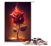1000 Piece Puzzle For Adults Burning Rose Game Puzzles for Is Ideal As A Gift for The Whole Family 75x50cm