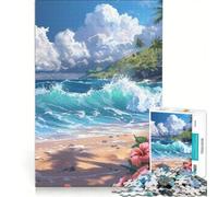 1000 Piece Puzzle For Adults By The Ocean, Educational Game, Difficult Challenge, Enhance Love between Couples 50x75cm