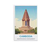 1000 Piece Puzzle for Adults，Cambodia Independence Monument For Kids And Adults, Personalised Assembling Jigsaw Fun Game 38x26cm