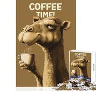 1000 Piece Puzzle For Adults Camel Sly Coffee Time Jigsaw Puzzles for Adults For Family Fun Every Piece Is Unique - Toys Educational Games (50x75cm)