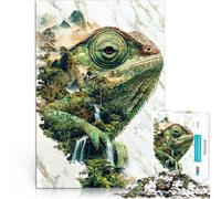 1000 Piece Puzzle For Adults Camouflaged Curiosity Learning Educational Toy 26x38cm is ideal as gifts for the whole family for 14+