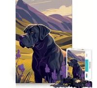 1000 Piece Puzzle For Adults Cane Corso Italiano Nature Clean Cut Piece Thinking Skill Game Calm Time Fun Xmas Scene Art (38x52cm)