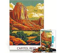 1000 Piece Puzzle For Adults Capitol Reef National Park Clean Cut Piece Thinking Skill Game Calm Time Fun Xmas Scene Art (38x26cm)