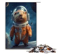 1000 Piece Puzzle For Adults Capybara Astronaut Jigsaw Relax Games Family Game Stress Reliever Difficult Challenge 75x50cm