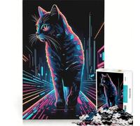 1000 Piece Puzzle For Adults Cat Through The System, Impossible Game, Staycation Kill Time, Birthday Present,Travel Gifts, 38x26cm