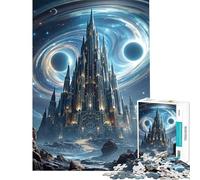 1000 Piece Puzzle For Adults Celestial Castle in Cosmic Fun Activities at Home Presents for Women Brain Teaser Game for Age 14+ Game (50x75cm)
