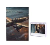 1000 Piece Puzzle for Adults - Challenging Puzzle Personalized Photo Puzzles Wooden Puzzles World War Aircraft Jigsaw Puzzle Ideal Gift for Birthdays, Weddings, 29.5" x 19.7"