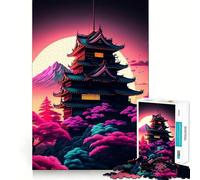 1000 Piece Puzzle For Adults Cherry Blossom Japan Magic Accurate Joint Fun Mental Skill Game Peace Time Play Xmas Art Gift (38x26cm)