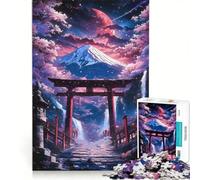 1000 Piece Puzzle For Adults Cherry Dream Torii Gate, Brain Teaser Game, Family Activities, Unique Gifts for Birthday And Christmas 50x75cm