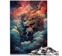 1000 Piece Puzzle For Adults Chinese dragon on the sky Relax Games 26x38cm gifts for friends and family for and teenager Age 14 and Up