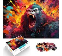 1000 Piece Puzzle For Adults Colorful angry orangutan Relax Games 26x38cm Challenging Game and Family Play for teenager Age 14 Years Up