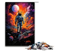 1000 Piece Puzzle For Adults Colorful Fantasy Handsome Astronaut Game Puzzles for Is Ideal As A Gift for The Whole Family 1000 PCS(75x50cm)