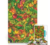 1000 Piece Puzzle For Adults Colorful Fruits And Vegetables, Toy Wall Decor, Hand Speed Race, Suitable for Desktop Decoration 38x52cm