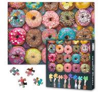 1000 Piece Puzzle for Adults - Colorful Glazed Donuts & Sweet Desserts, Vibrant Jigsaw Puzzle with Artistic Donut Art, Premium Adult Puzzles 1000 Pieces - 27.5x19.7 in