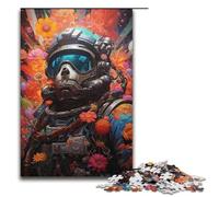 1000 Piece Puzzle For Adults Colorful Psychedelia of Space Pirate Soldiers Game Puzzles for Is Ideal As A Gift for The Whole Family 1000 PCS(38x26cm)