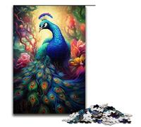 1000 Piece Puzzle For Adults Colorful Psychedelic Animal Peacock Game Puzzles for Is Ideal As A Gift for The Whole Family 1000 PCS(75x50cm)