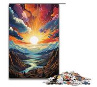 1000 Piece Puzzle For Adults Colorful Psychedelic Scene in North Point Game Puzzles for Is Ideal As A Gift for The Whole Family 1000 PCS(38x26cm)