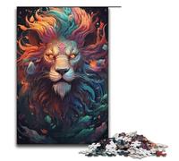 1000 Piece Puzzle For Adults Colorful Psychedelic Soul Lion Dragon Game Puzzles for Is Ideal As A Gift for The Whole Family 1000 PCS(38x26cm)