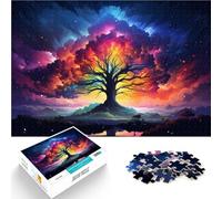 1000 Piece Puzzle For Adults colorful starry sky tree Relax Games 26x38cm Challenging Game and Family Play for and teenager Age 14 and Up