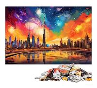 1000 Piece Puzzle for Adults Colorful UAE.Dubai Jigsaw for Educational Game Challenge Toy Artwork Gift 1000pcs(38x26cm)