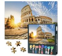1000 Piece Puzzle for Adults Colosseum in Rome - Jigsaw Puzzles 1000 Pieces Europe City Landscape, Difficult Challenging Puzzle Italy (27.5"x19.7"), Family Game Night Gift & Home Decor
