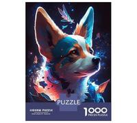 1000-piece Puzzle for Adults Corgi Dog Jigsaws for Adults Family Games Precision Cutting Unique Birthday And Xmas Gifts 38x26cm/1000pcs