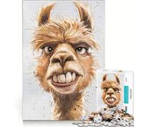 1000-piece Puzzle for Adults Crazy Lama, Impossible Game, Staycation Kill Time, Gifts for Friends And Family 38x52cm