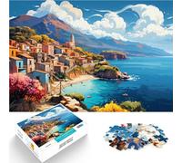 1000 Piece Puzzle For Adults Crete island Greece Challenging Game Puzzles 26x38cm Challenging Game and Family Play for 14 year olds