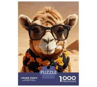 1000-piece Puzzle for Adults Cute Anfd Funny Camel Jigsaws for Adults Family Games Precision Cutting Unique Birthday And Xmas Gifts 52x38cm/1000pcs