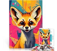 1000 Piece Puzzle For Adults Cute Fennec Fox Pop Art Spielzeug Lernspiele Stressabbau Heimdekoration Spielzeug75x50cm