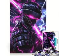 1000 Piece Puzzle For Adults Cyberpunk Ninja with Katana, Educational Games, Improve Memory, Unique Birthday And Xmas Gifts 38x26cm