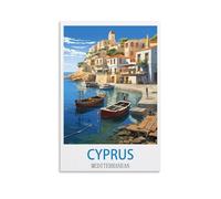 1000 Piece Puzzle for Adults，Cyprus Mediterranean For Kids And Adults, Personalised Assembling Jigsaw Fun Game 70x50cm