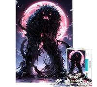 1000 Piece Puzzle For Adults Dark Creature Under Blood Moon for Educational Game Challenge Toy for Educational Game A Work of Art Great Gifts for Games (Size 50x75cm)