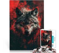 1000 Piece Puzzle For Adults Dark Fantasy Wolf For Family Fun 50x75cm is ideal as a gift for the whole family for for Age 14